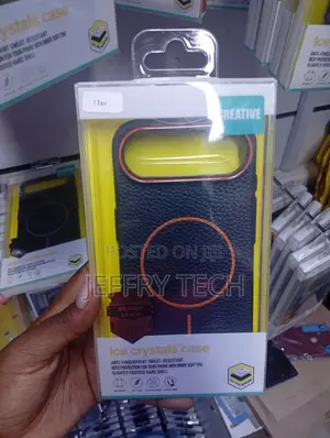 iPhone 17 Air Case Magsafe ,Black and Orange Color Scheme Case