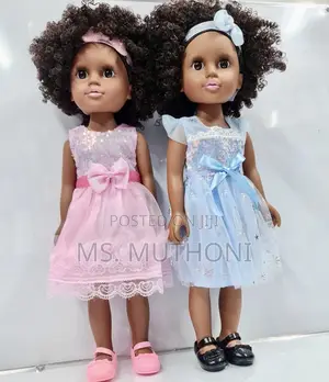 1 Pc 45 Cm Curly Hair African Doll