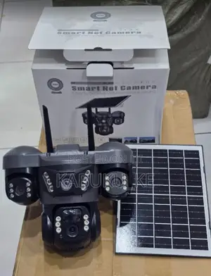 4g Triple Lens Solar CCTV Camera 360 Degrees Full Hd