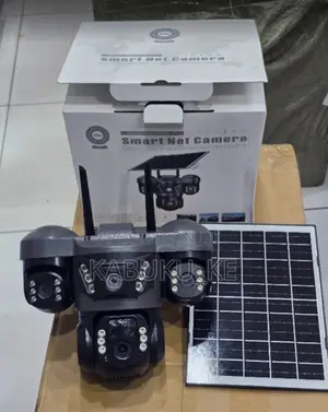 4g Triple Lens Solar PTZ Camera Video + Audio Recording 3 Lenses