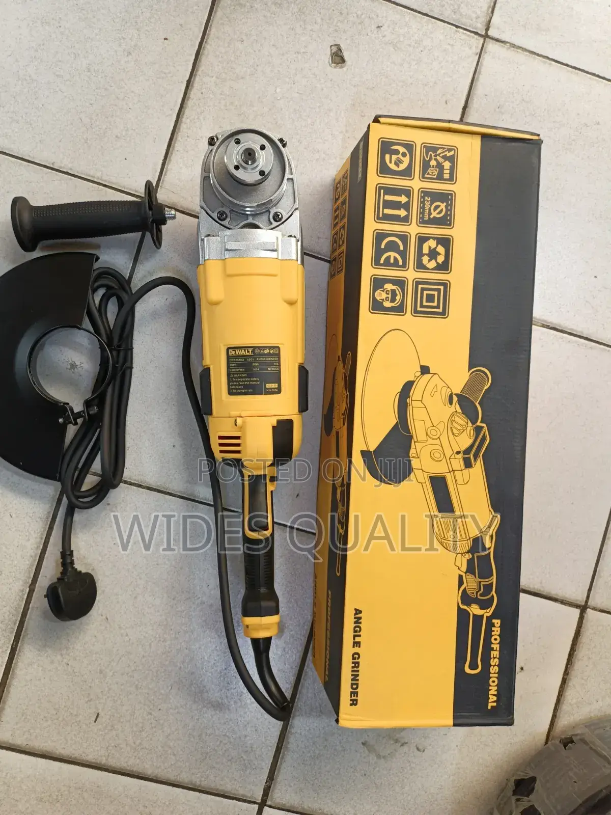 Dewalt 9-Inch Professional Angle Grinder.