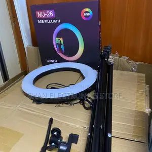 Mj26 RGB Fill Light Ring Led 10 Inch Multi Color RGB 10 Inch