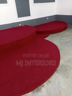 Maroon Church Altar Carpet Wall to Wall Flooring