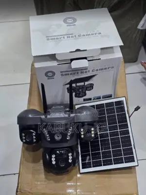 V380 Pro Vts28 3 Lens 4g Solar Outdoor CCTV Camera With Audio