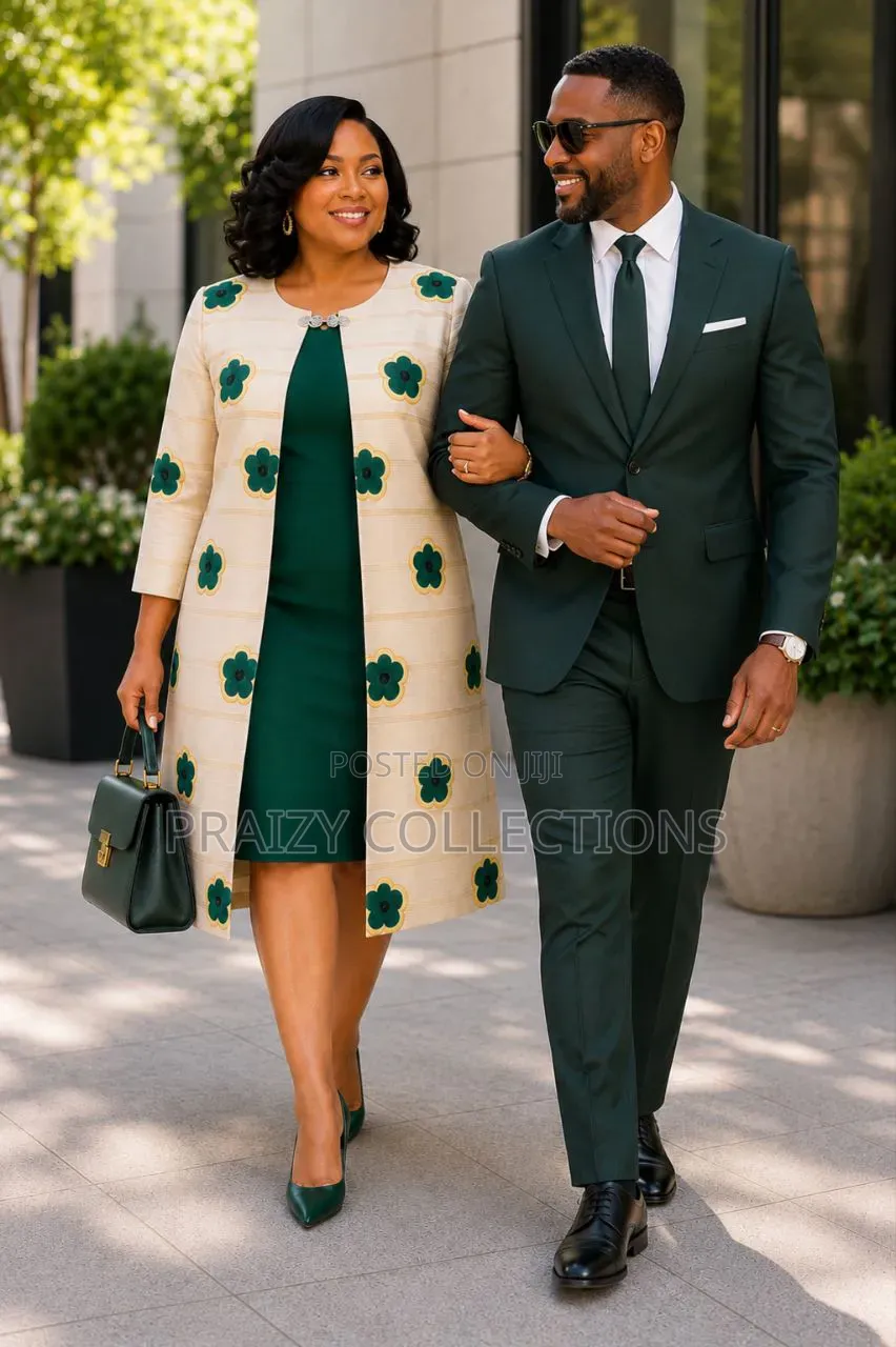 Demure 2pc Set Long Coat Dress