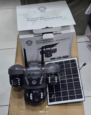V380 Three Lens Outdoor Camera PTZ 360 Wireless 4g Two Way Audio