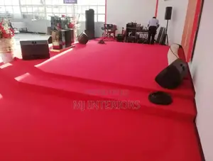 Red Delta Carpet For Church Reception And Hall Areas