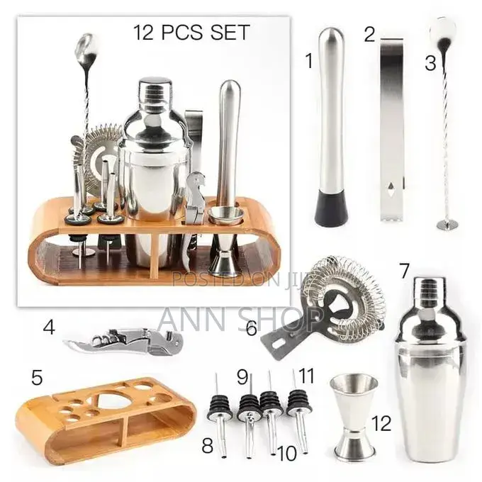 Cocktail Shaker 12 Pieces