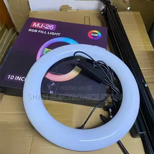 Led Selfie Light Ring RGB Coloured (Rgb Mj26, 10 Inch, .