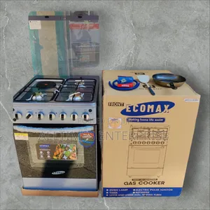 Ecomax 50cm by 55cm 3g+1e Standing Cooker With Free Gifts