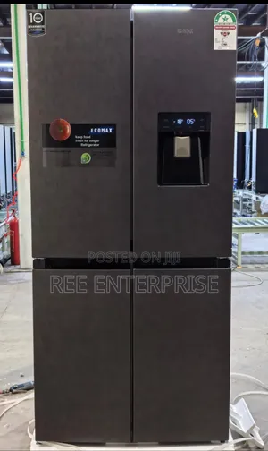 **
Ecomax 506 Litres Dark Silver Four Door With Dispenser Refrigerator