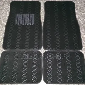 5pc Black Fabric Car Floor Carpet Liner Mats