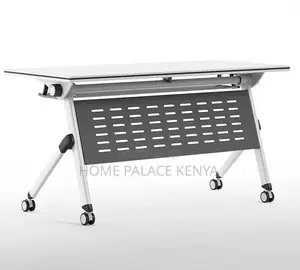 Home Study Desk: Movable Folding Splicing Table With Wheels