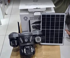 Triple Lens 4g Solar Powered Dual Solar Panels Security Camera V380pro