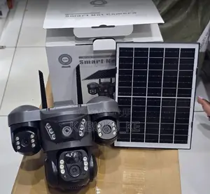 4g Triple Lens Solar PTZ Camera V380 Pro With 3 Lens With Simcard Slot