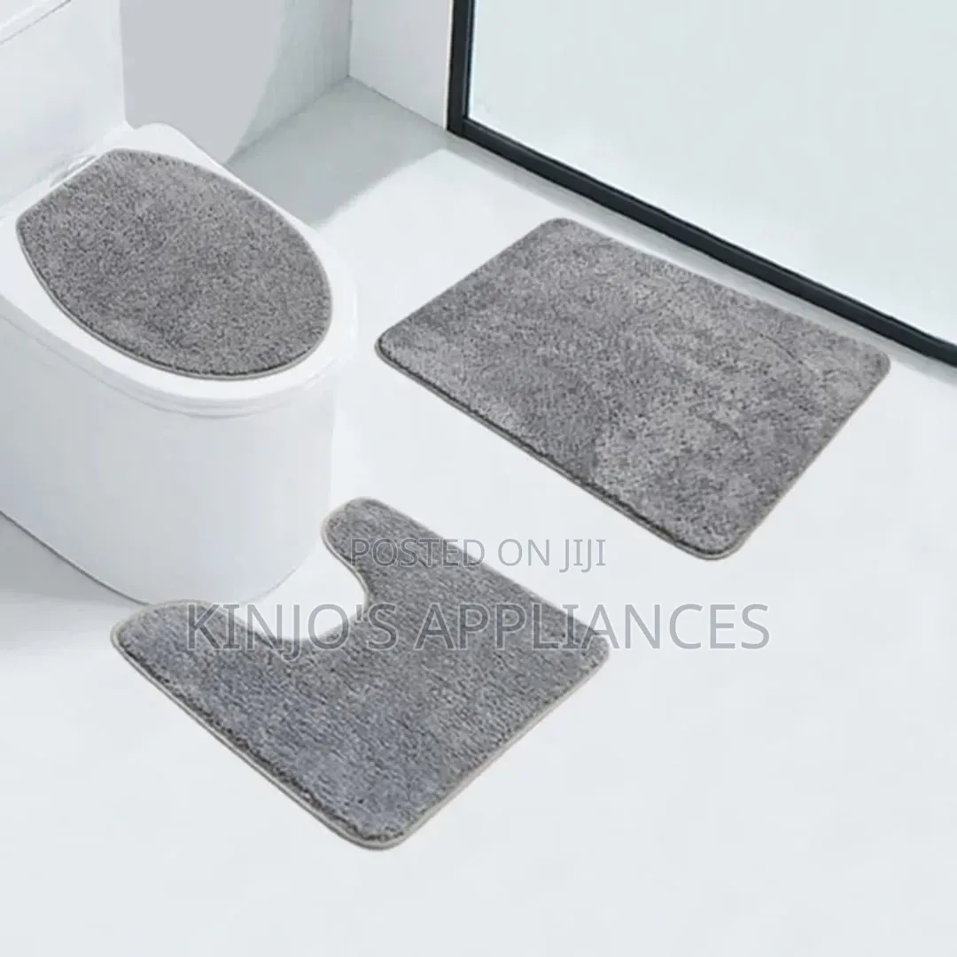 3pc Bathroom Mat/Toilet Mat