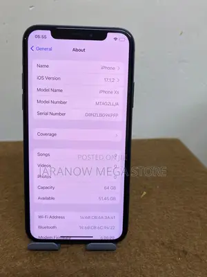 Apple iPhone XS 64 GB Black