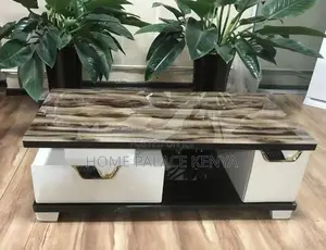 Coffee Table: Modern Marble Style Coffee Table