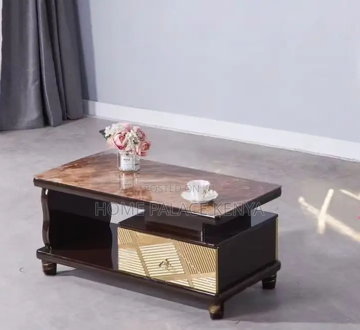 Coffee Table: Modern Marble Style Coffee Table