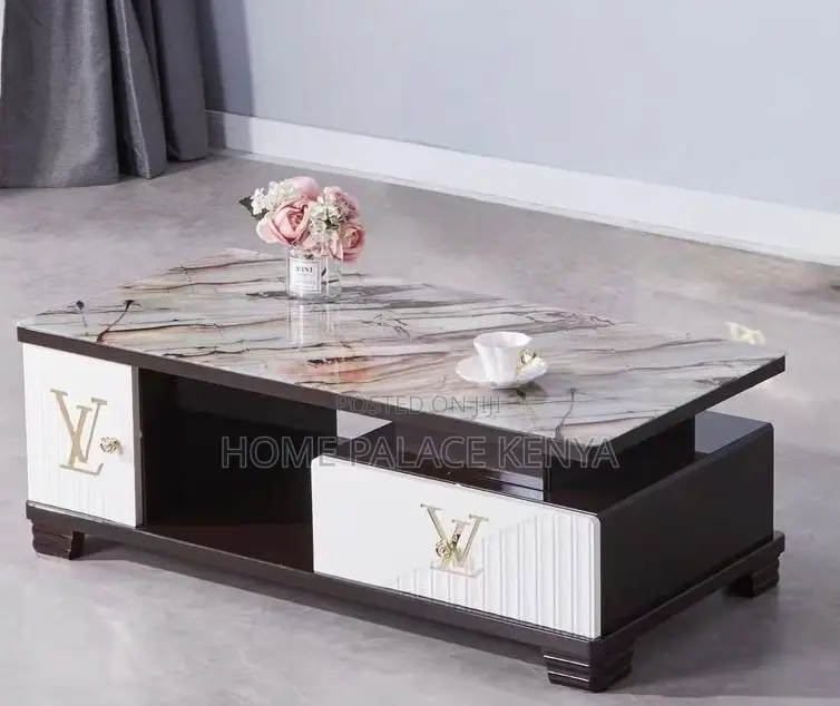 Coffee Table: Modern Marble Style Coffee Table