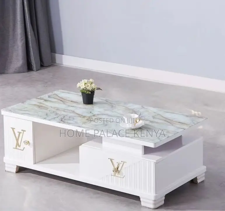 Coffee Table: Modern Marble Style Coffee Table