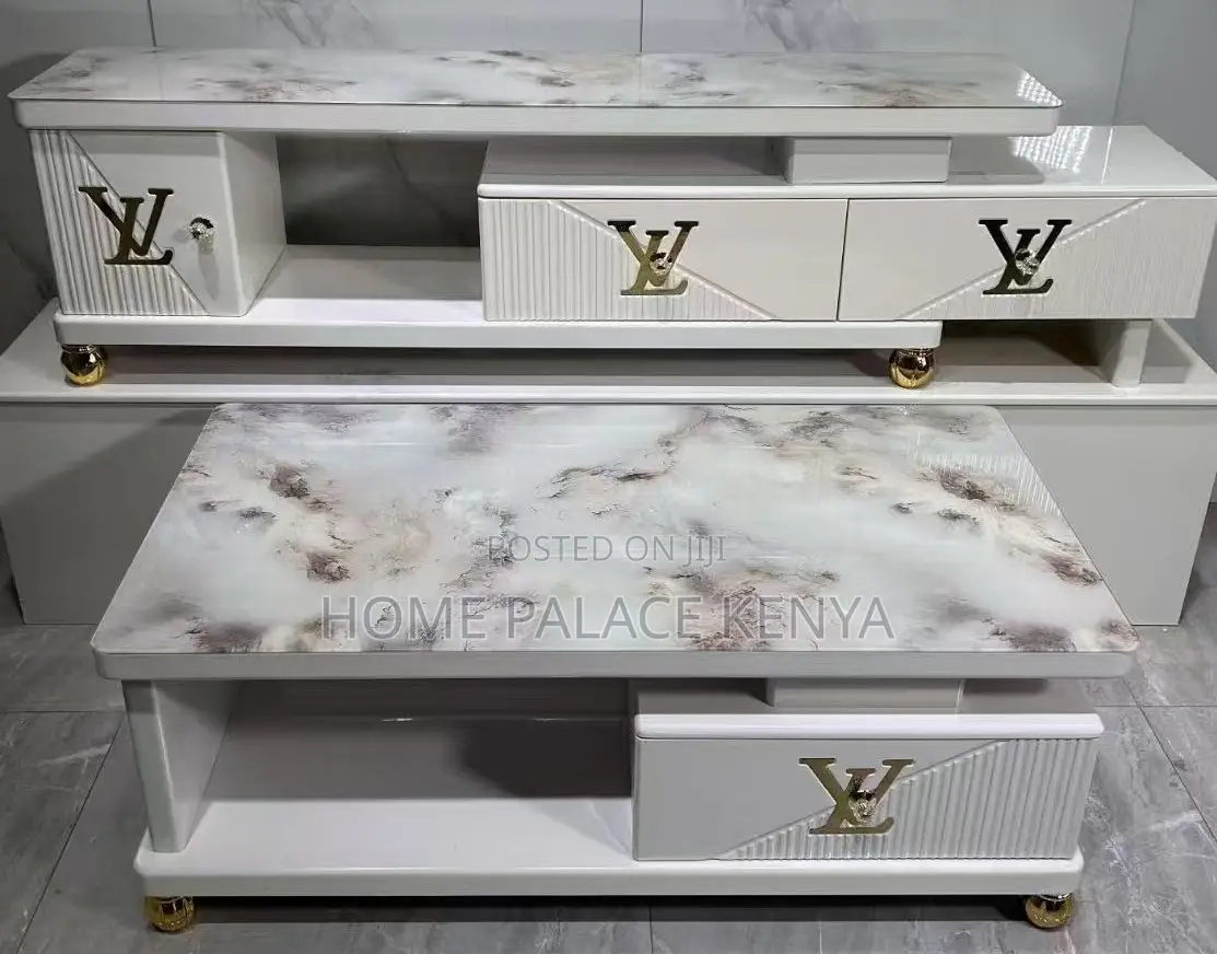 Coffee Table: Modern Marble Style Coffee Table