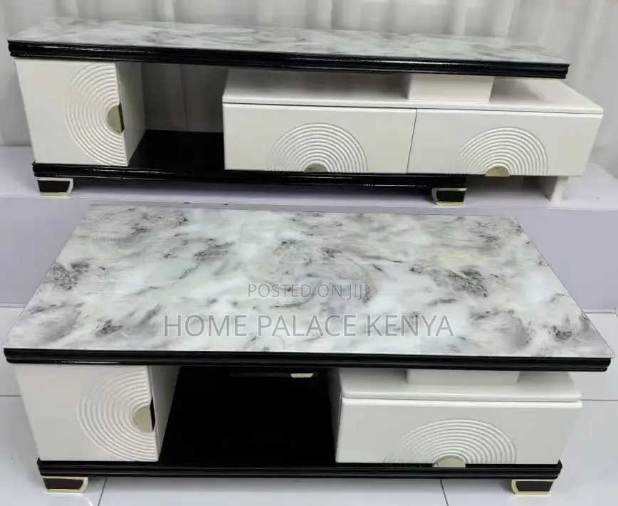 Coffee Table: Modern Marble Style Coffee Table