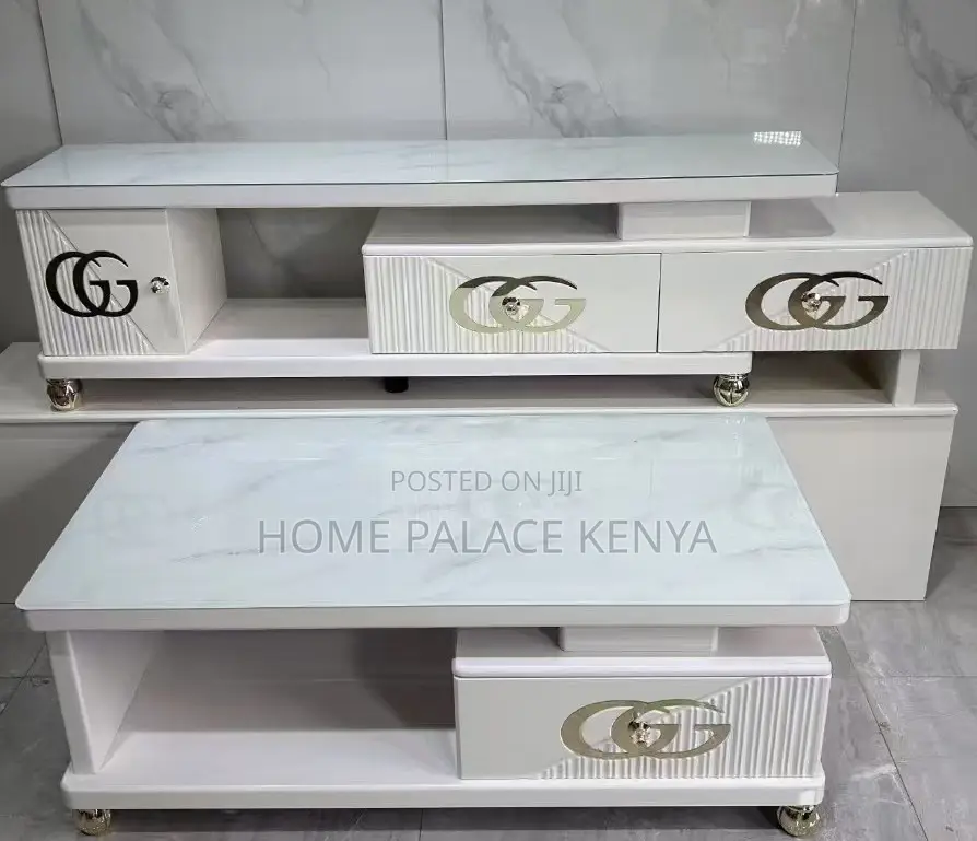 Coffee Table: Modern Marble Style Coffee Table