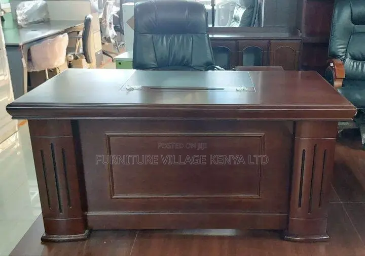 1600mm Mahogany Imported Boss L-Shape Table