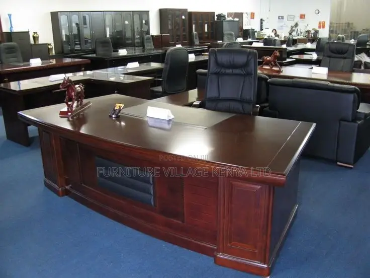 1600mm Mahogany Imported Boss L-Shape Table