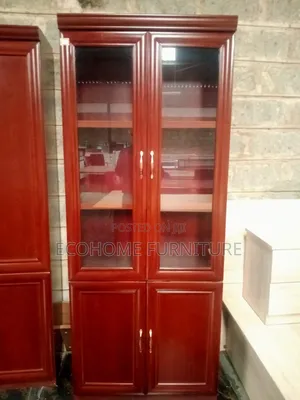 Maroon Wooden Filling Cabinets