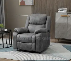 Home Sofa: Single Seat Manual Reclining Fabric Sofa
