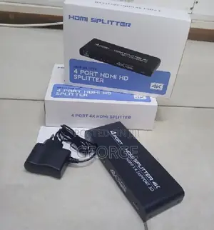 1x4-Port Hdmi Splitter With Power Adapter