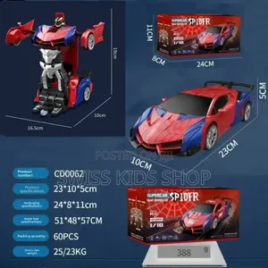 Spiderman Robot Transformer Car / Remote Controlled Robot Car
