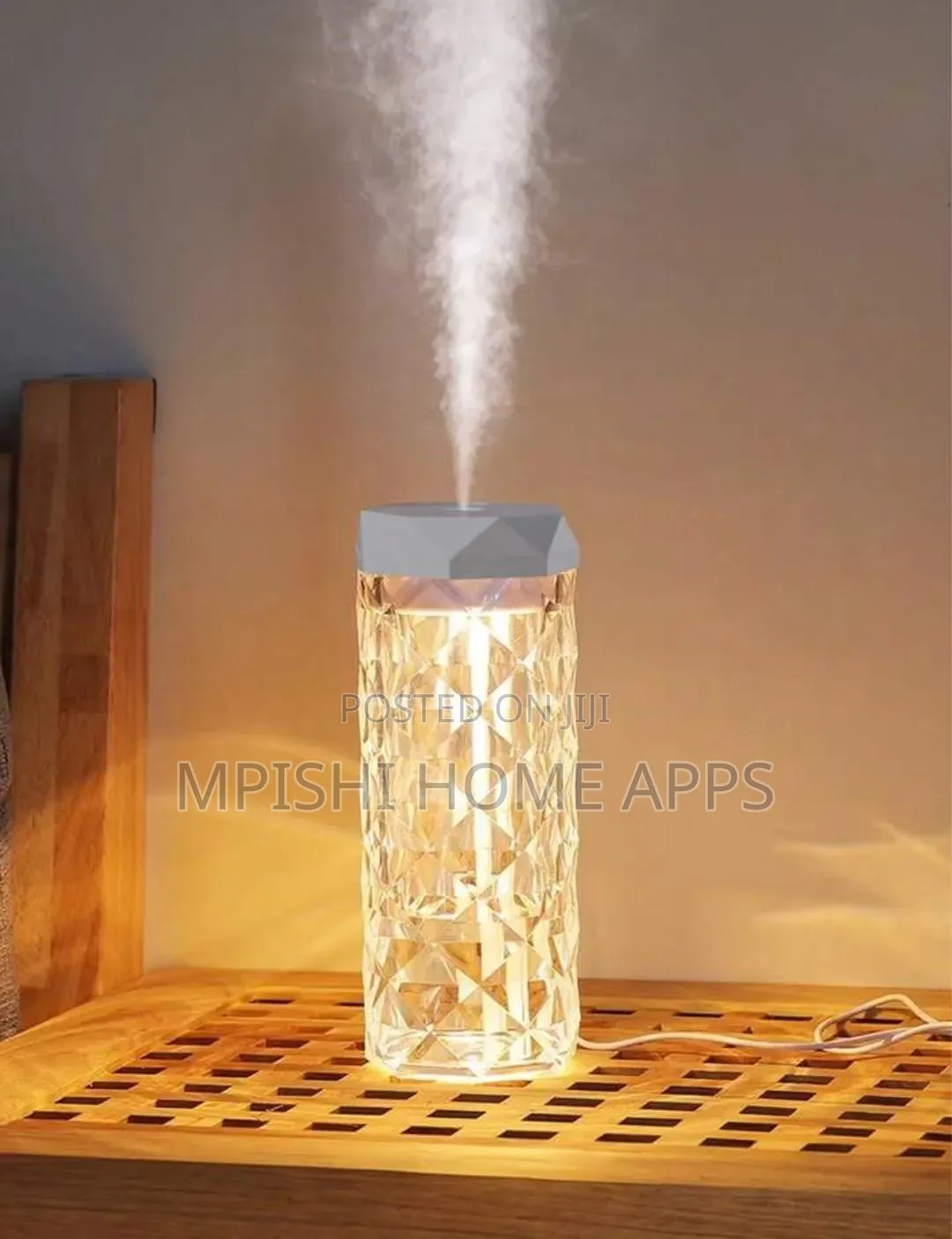 1l Crystal Lamp Humidifier With a 7-Color Led Light.
