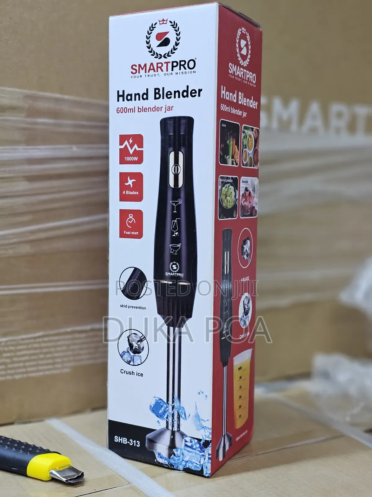 Hand Blender With 600ml Jar Smartpro Hand Blender