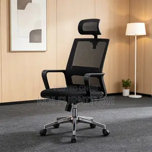 Office Chair : Modern Black Ergonomic Mesh Office Chair