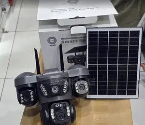 3 Lens Triple Lens Solar CCTV Outdoor Camera
