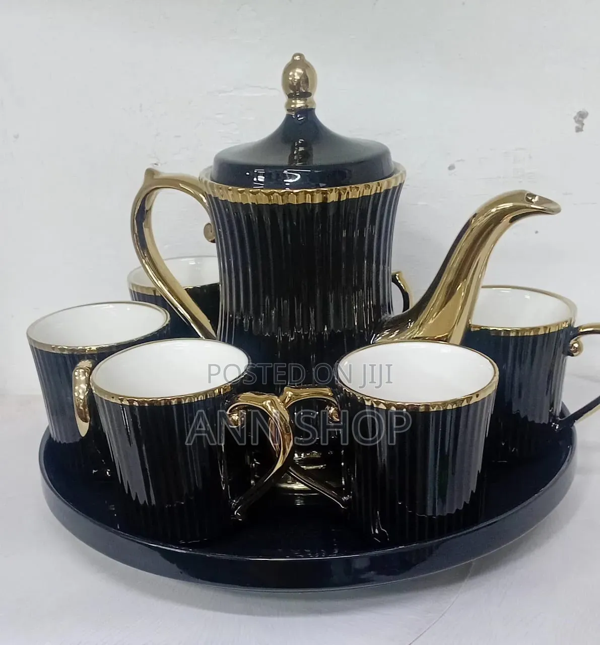 Ceramic Rotating Tea Set