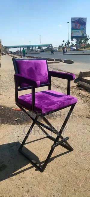 Purple Velvet Makeup Chair