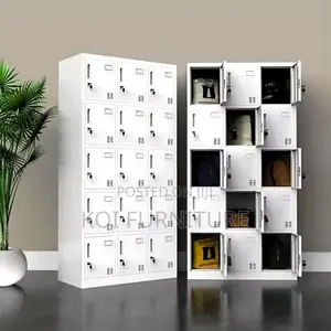 Office Cabinet; Ppte 15 Lockers Gray Executive Filing Cabinet