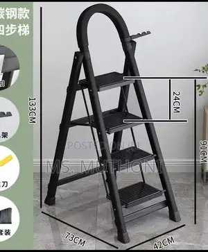 Strong Load-Bearing Capacity 4 Steps Portable Foldable Ladder*