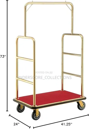 Commercial Bellman's Trolley, Often Constructed From Stainless Steel