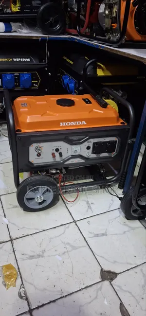 Honda 7.5kva Petrol Generator With Wheels and Keystart
