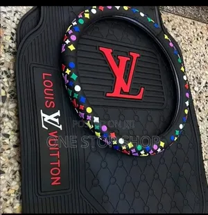 Louis Vuitton Floor Mats Paired With Matchin Monogram Pattern Steering