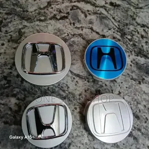 Honda 4pc Replacement Centre Rim Cap Hub in Silver Finish