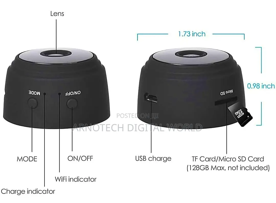 Wireless Wifi Camera With Night Vision and Motion Detection