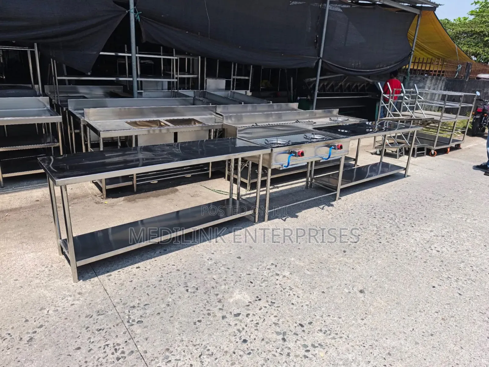7*2ft Stainless Shiny Working Tables