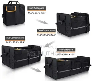 Large Car Trunk Organizer With A Cooler Bag.