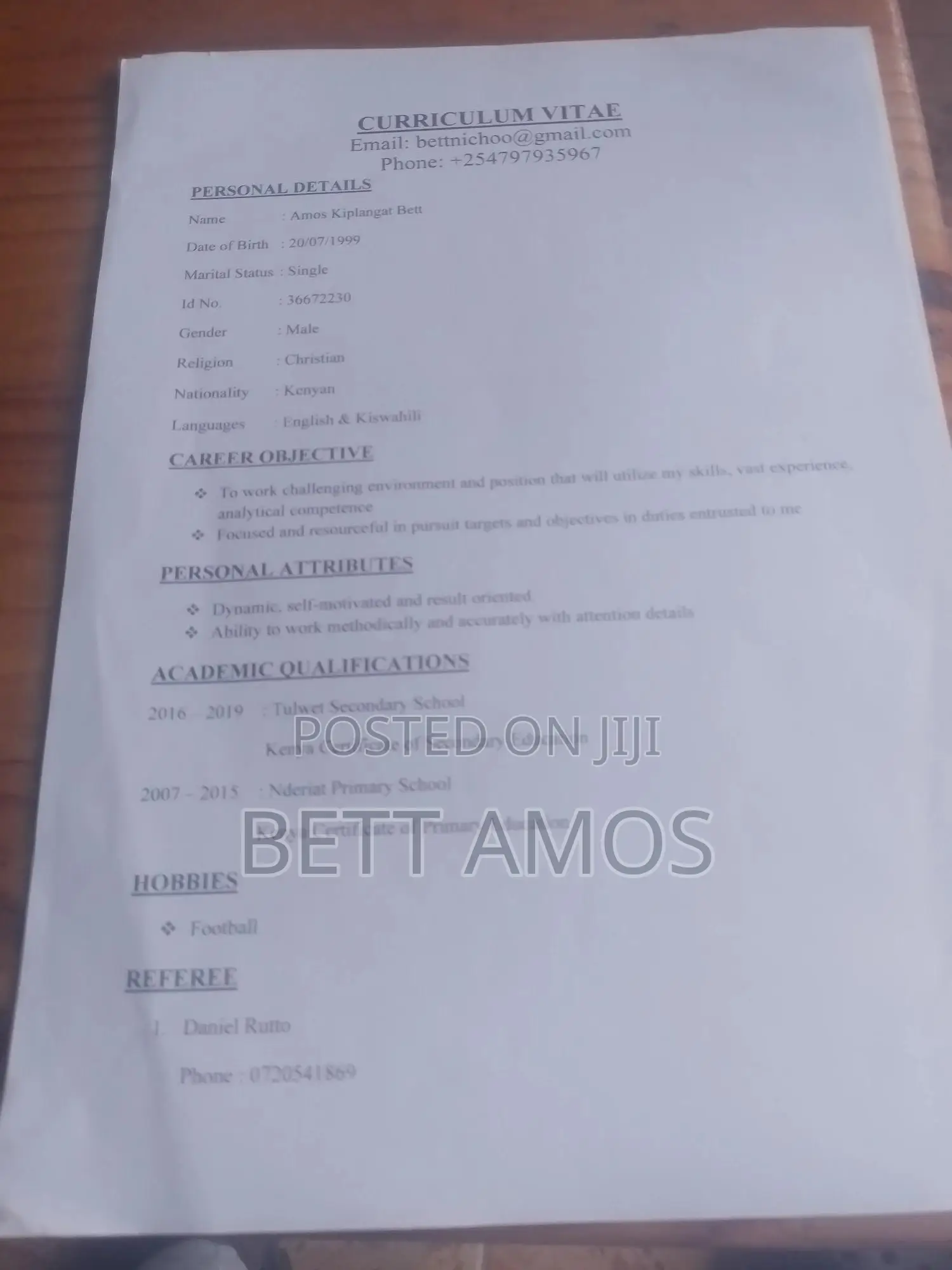 Housekeeping Cleaning CV